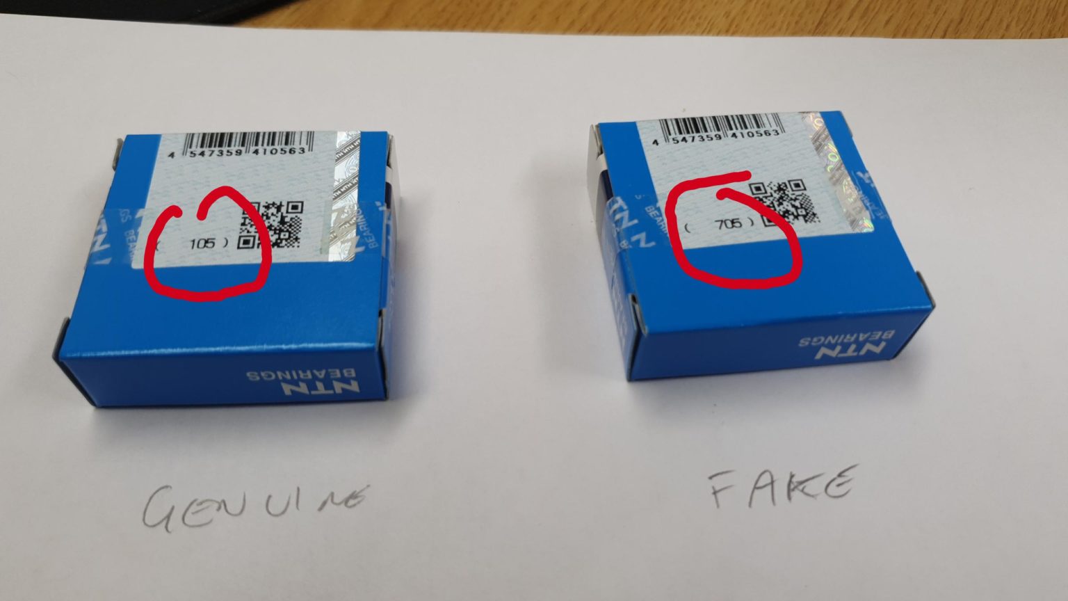 Warning Counterfeit/B Grade SKF and NTN bearings Hambini Engineering